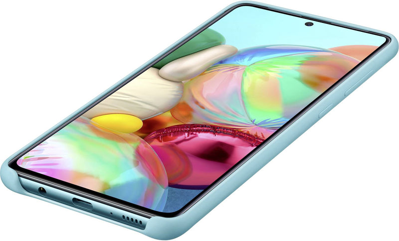 Samsung Galaxy A71 Silicone Cover Blue - EF-PA715TLEGEU