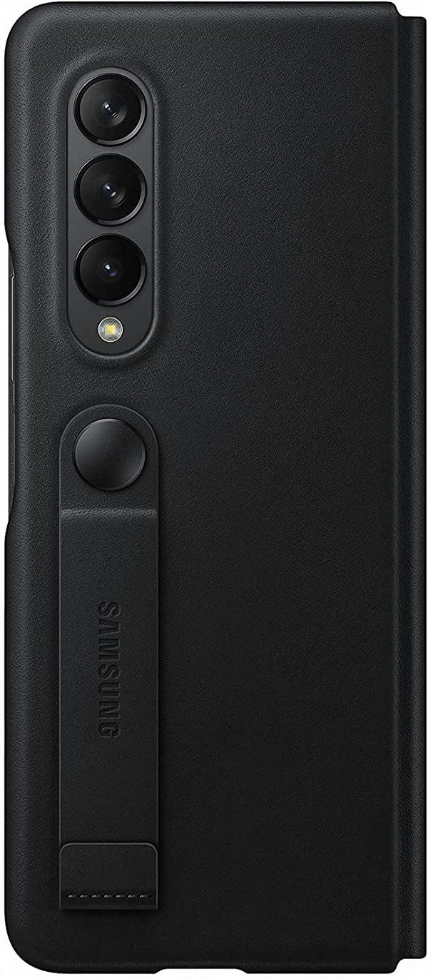 Samsung Galaxy Z Fold 3 Leather Flip Cover Black - EF-FF926LBEGWW