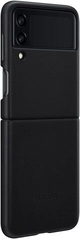 Samsung Galaxy Z Flip 3 Leather Cover Black - EF-VF711LBEGWW