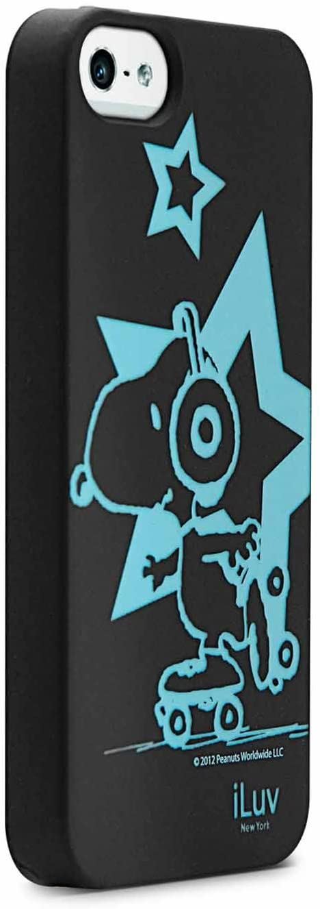 iLuv "Snoopy Glow in the Dark TPU Cover Case for Apple iPhone 5/5S - Black