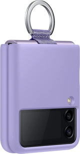 Samsung Galaxy Z Flip 3 Silicone Cover with Ring Lavender - EF-PF711TVEGWW