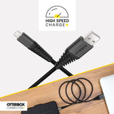Otterbox 2M 2.4 Amp Micro USB Cable Black - 78-51407