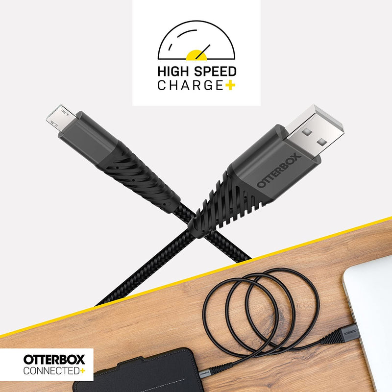 Otterbox 2M 2.4 Amp Micro USB Cable Black - 78-51407