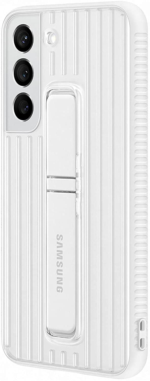 Samsung Galaxy S22 Protective Standing Cover White/Green - EF-RS901CWEGEW