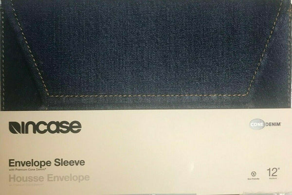 Incase Envelope Sleeve Cone Denim for Macbook 12" Denim Blue - INMB100518-BLU