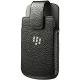 BlackBerry Black Leather Swivel Case Pouch Cover for Q10 ACC-50879-201