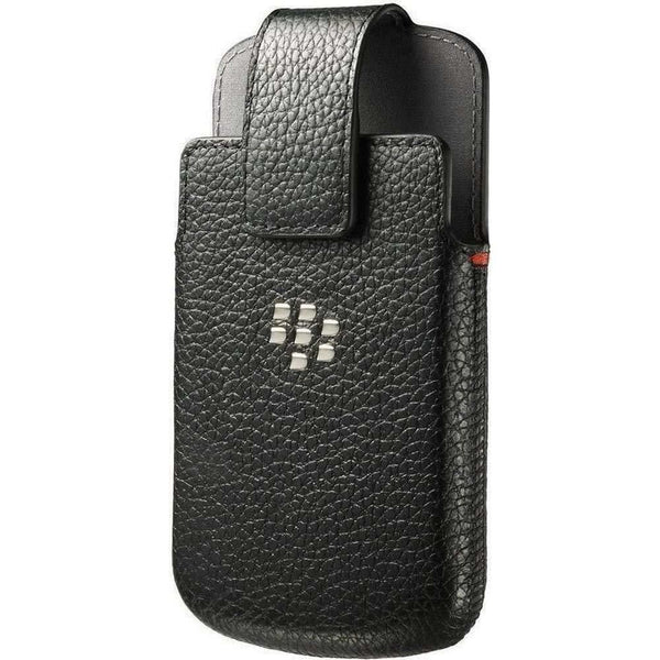 BlackBerry Black Leather Swivel Case Pouch Cover for Q10 ACC-50879-201