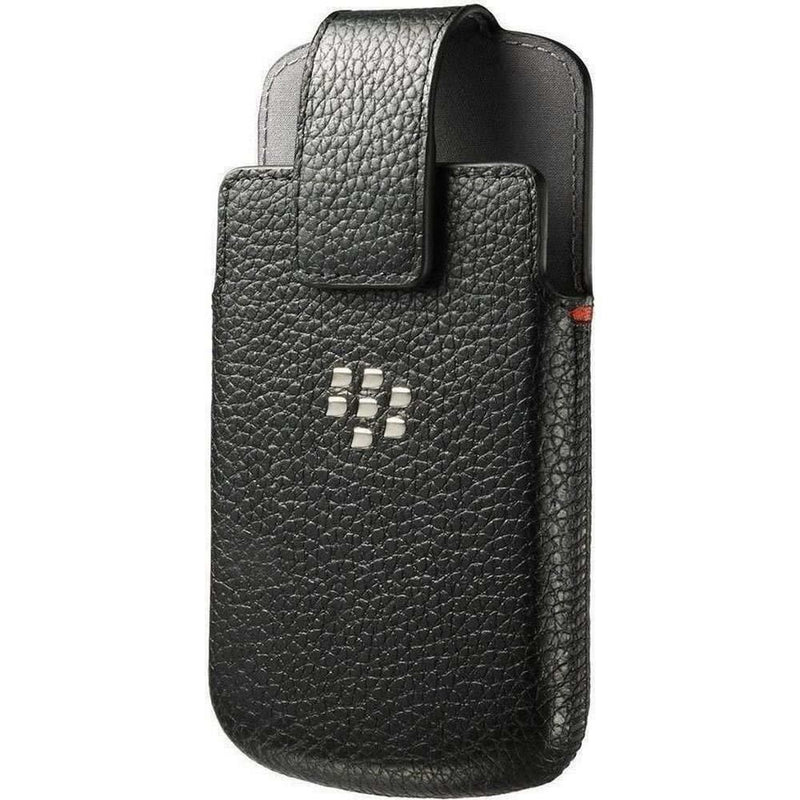 BlackBerry Black Leather Swivel Case Pouch Cover for Q10 ACC-50879-201