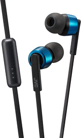 JVC In Ear 3.5mm Headphones with Mic Blue - HA-FX51M-A-E