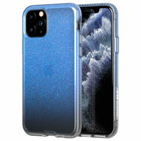 Tech 21 Pure Shimmer Blue Case Hard Cover for iphone 11 Pro 5.8" T21-7225