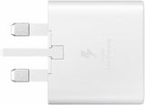 Samsung 3 Amp 25W UK USB C White Fast Mains Wall Charger EP-TA800