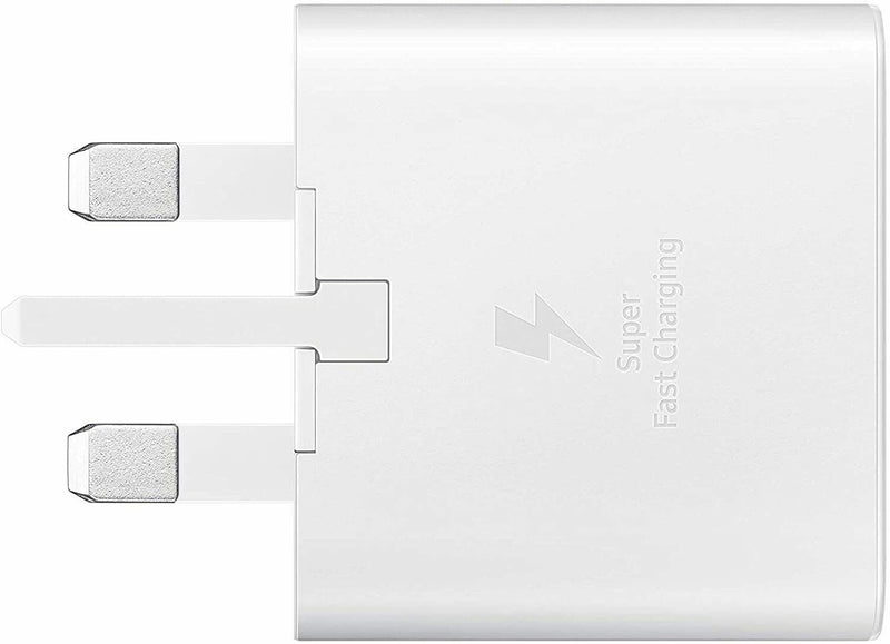 Samsung 3 Amp 25W UK USB C White Fast Mains Wall Charger EP-TA800