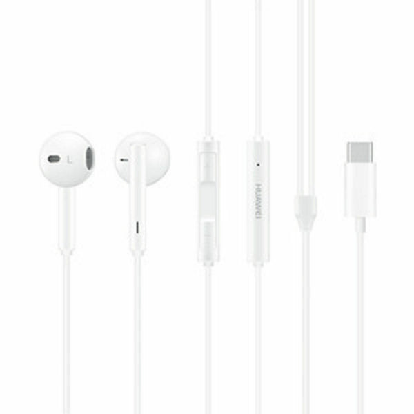 Huawei CM33 USB C White Stereo In Ear Headset Headphones 55030088