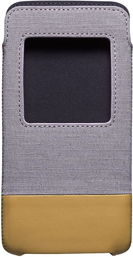 Blackberry DTEK50 Grey Tan Smart Pocket Case Pouch ACC-63006-002