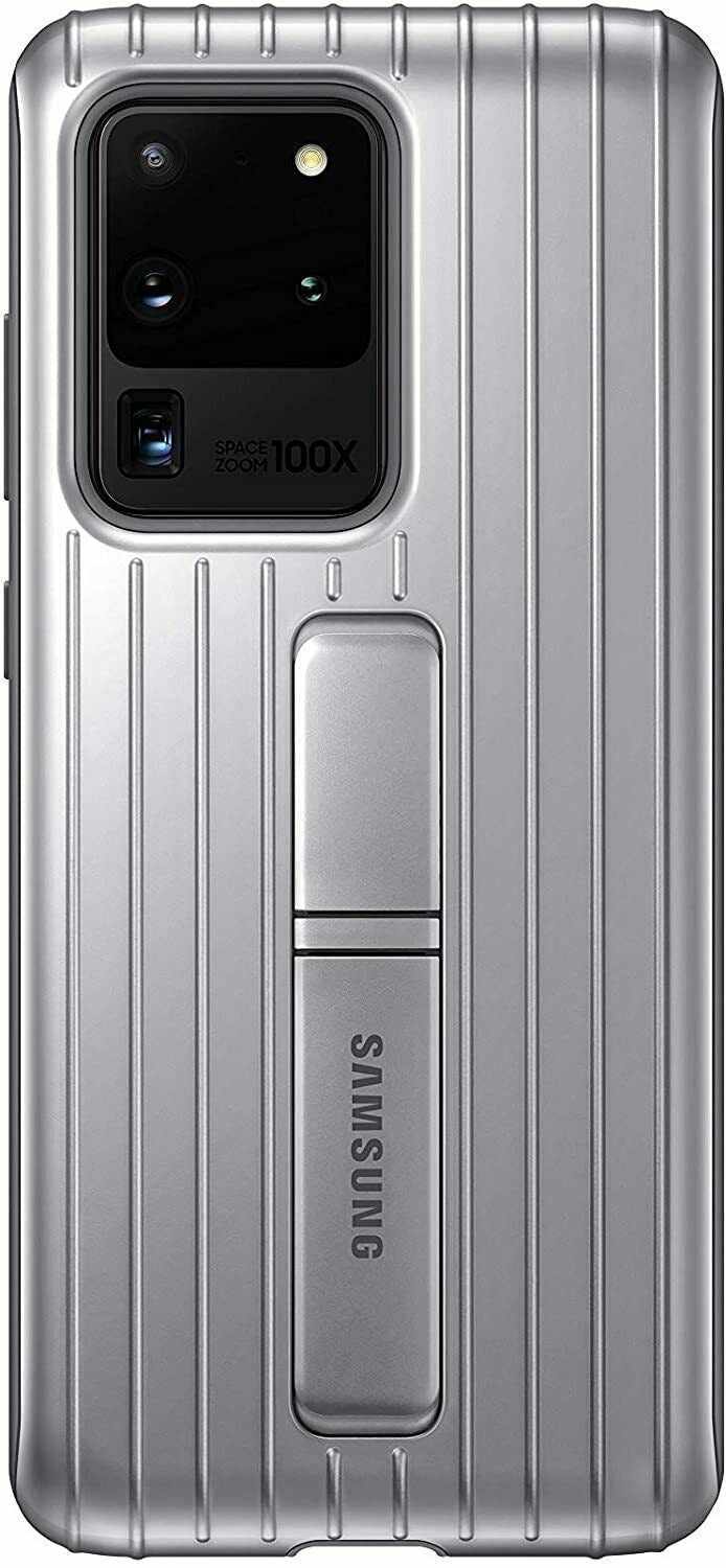 Samsung Galaxy S20 Ultra Protective Silver Standing Cover Case EF-RG988CSEG