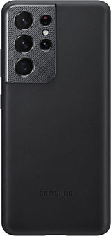 Samsung Galaxy S21 Ultra Leather Cover Black - EF-VG998LBEGWW