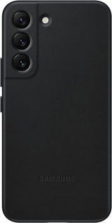 Samsung Galaxy S22 Leather Cover Black - EF-VS901LBEGWW