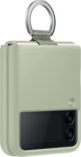 Samsung Galaxy Z Flip 3 Silicone Cover with Ring Green - EF-PF711TMEGWW