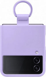 Samsung Galaxy Z Flip 4 Silicone Cover with Ring Bora Purple - EF-PF721TVEGWW