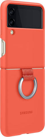 Samsung Galaxy Z Flip 3 Silicone Cover with Ring Coral - EF-PF711TPEGWW