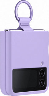 Samsung Galaxy Z Flip 4 Silicone Cover with Ring Bora Purple - EF-PF721TVEGWW