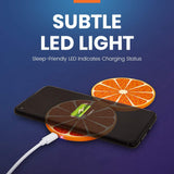 Helix 10W Qi Juice Dual Wireless Charger Orange - ETHQI2OR