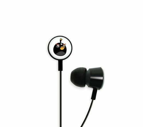 Gear4 Angry Birds In Ear Stereo Headphones Black Bird Headset HAB004