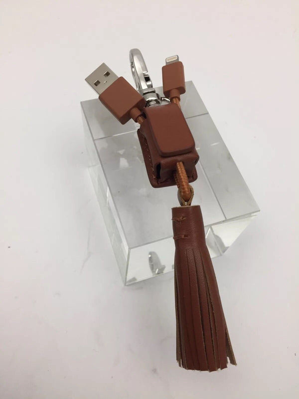 Native Union PowerLink Tassel Lightning Cable Tan Gold - LINK-CAM-GLD-L