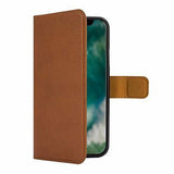 Xqisit Brown Slim Wallet Case Pouch Stand for iPhone X XS 5.8" 30403