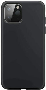 XQISIT Silicone Case for iPhone 12 Mini 5.4" Black Soft Touch Cover