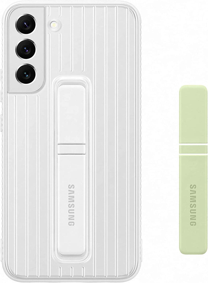 Samsung Galaxy S22 Plus Protective Standing Cover White/Green - EF-RS906CWEGEW