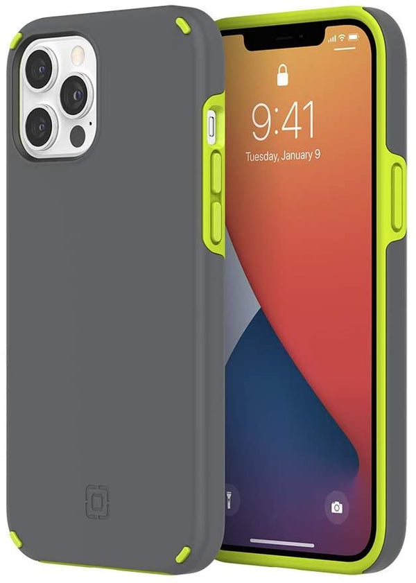 Incipio Duo for iphone 12 Pro Max Grey/Green - IPH-1896-VOLT