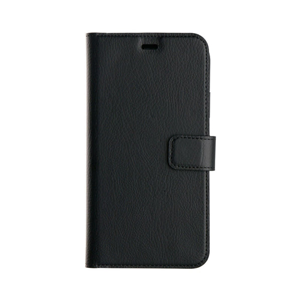 XQISIT Slim Wallet for iPhone 12/Pro 6.1" Black Case with Stand Function