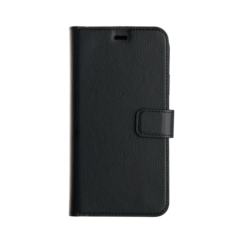 XQISIT Slim Wallet for iPhone 12/Pro 6.1" Black Case with Stand Function