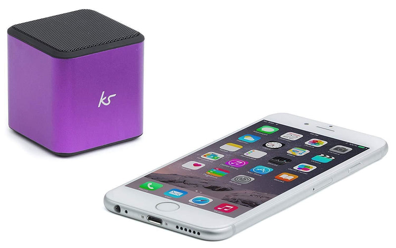 Kitsound Cube Wireless Speaker Purple - KSCUBBTPU