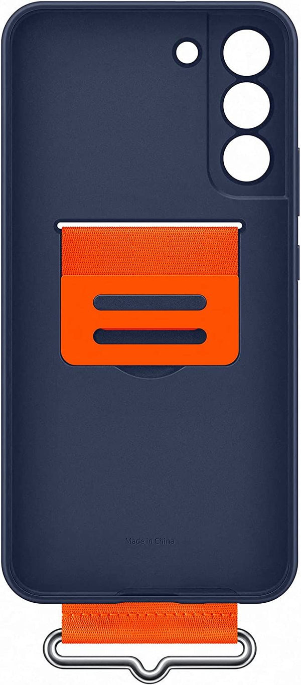 Samsung Galaxy S22 Plus Silicone Cover with Strap Navy - EF-GS906TNEGWW