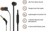 JBL Harman T160 Black In Ear Headphone Headset with Mic JBLT160BLK