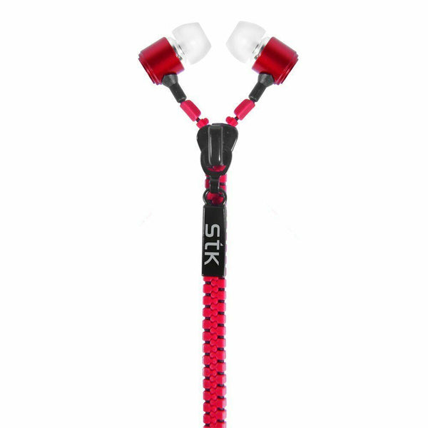 STK ZIP 3.5mm Universal Red Earphones Headphones UNIEPZIP10RD/PP3