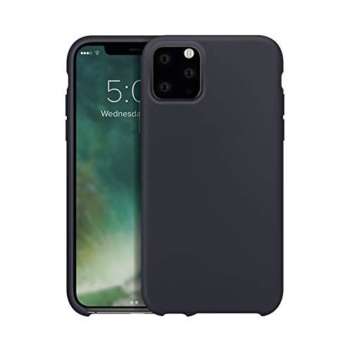 XQISIT Silicone Case for iPhone 11 Pro Max 6.5" Midnight Blue Soft Cover