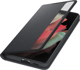 Samsung Galaxy S21 Ultra Smart Clear View Black Cover with S Pen
