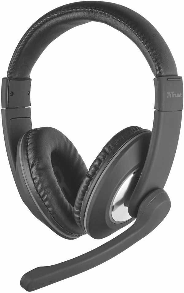 Trust Reno On Ear Headset 1.8m 3.5mm Black - 21662