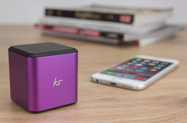 Kitsound Cube Wireless Speaker Purple - KSCUBBTPU