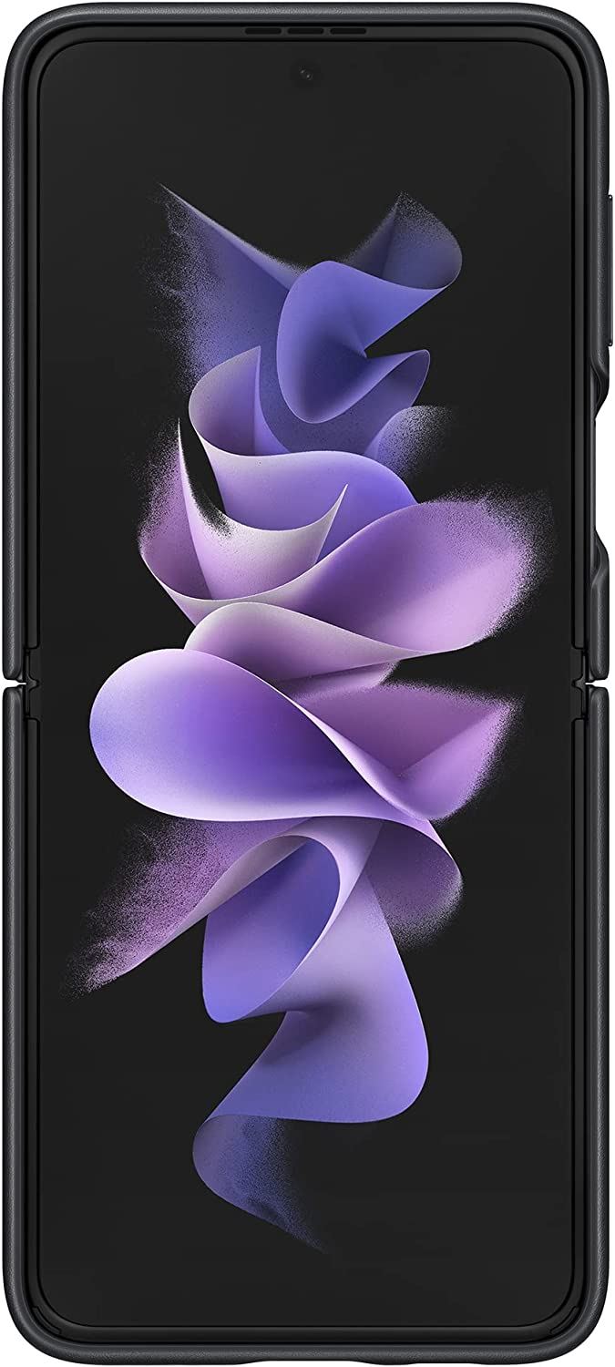 Samsung Galaxy Z Flip 3 Leather Cover Black - EF-VF711LBEGWW