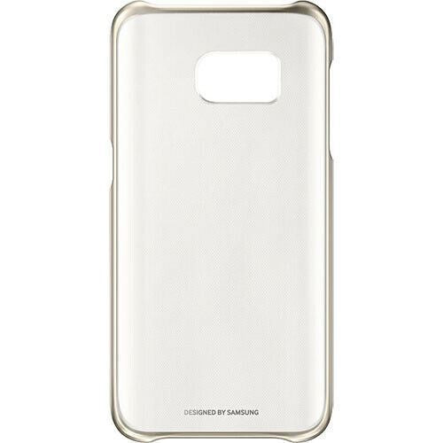 Samsung Galaxy S7 Edge Clear Cover Gold Case Cover EF-QG935CFEG