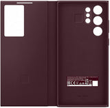 Samsung Galaxy S22 Ultra Clear View Cover Burgandy - EF-ZS908CEEGEW