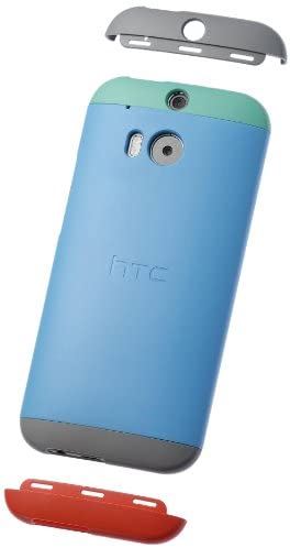 HTC HC C940 Double Dip Hard Shell Case for M8 - Blue/Green/Grey