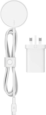 Belkin Boost Charge Magsafe Magnetic Portable Wireless Charging Pad White