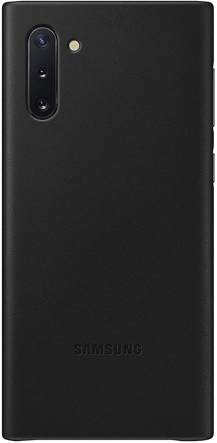 Samsung Galaxy Note10 Leather Case Made with Hardwearing Calf Leather - Black