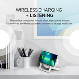 Belkin 10W Qi Dual Wireless Charging Pad with Bluetooth Speaker White
