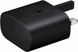 Samsung 3 Amp 25W UK USB C Black Fast Mains Wall Charger EP-TA800